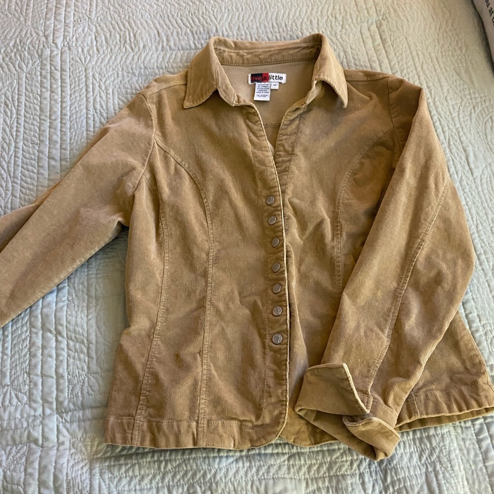 Women’s tan corduroy jacket